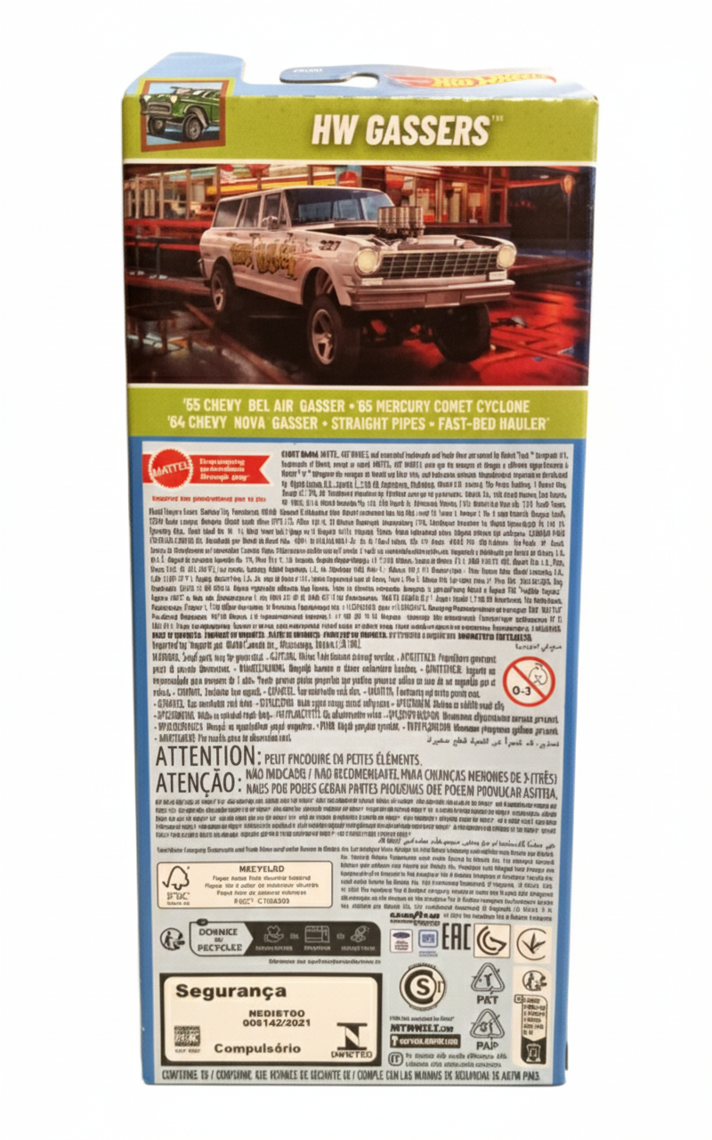 3- HOT WHEELS 5 VEICOLI ASSORTITI (HW GASSERS)