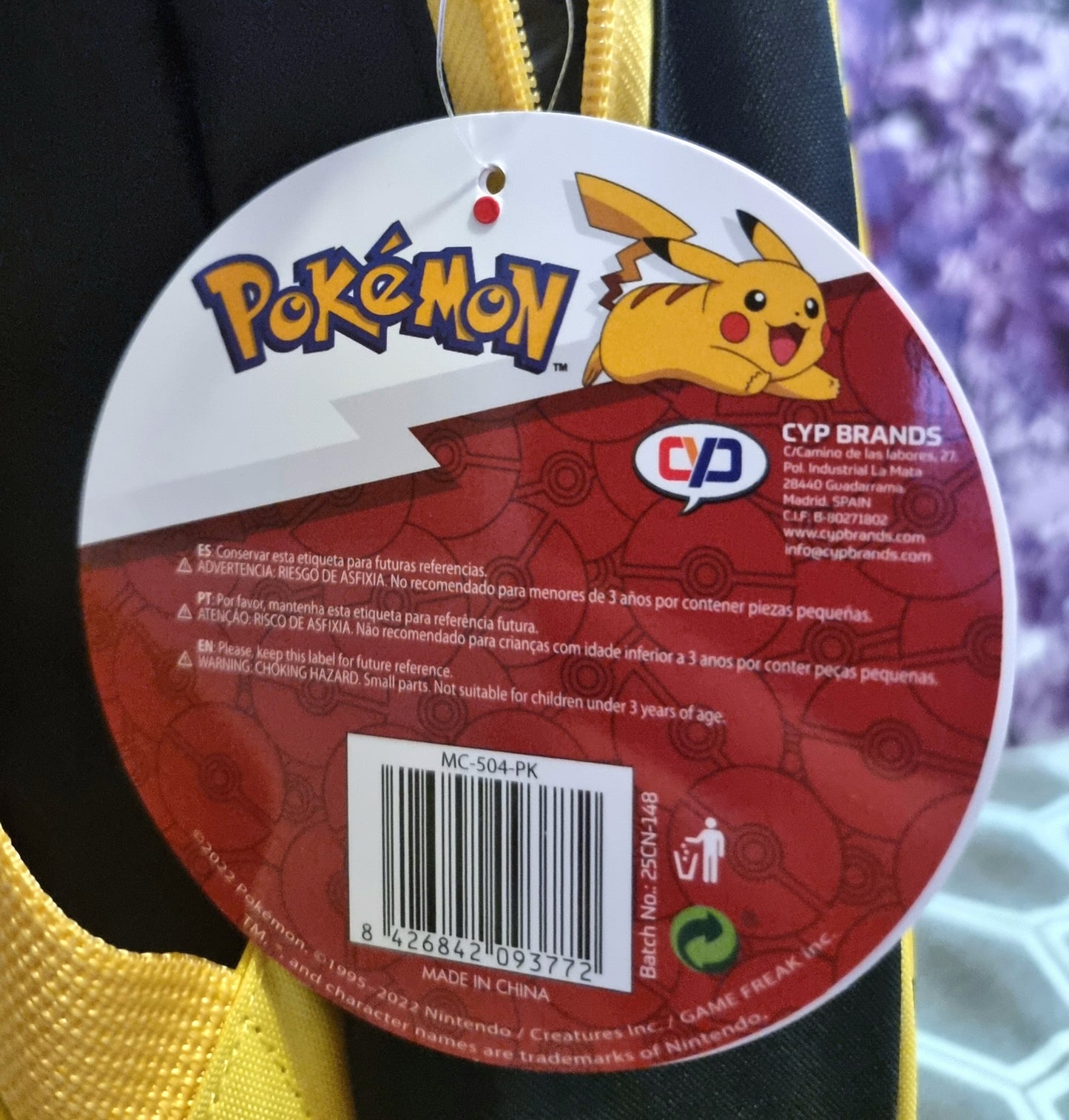 ZAINETTO PIKACHU 3D (POKEMON)