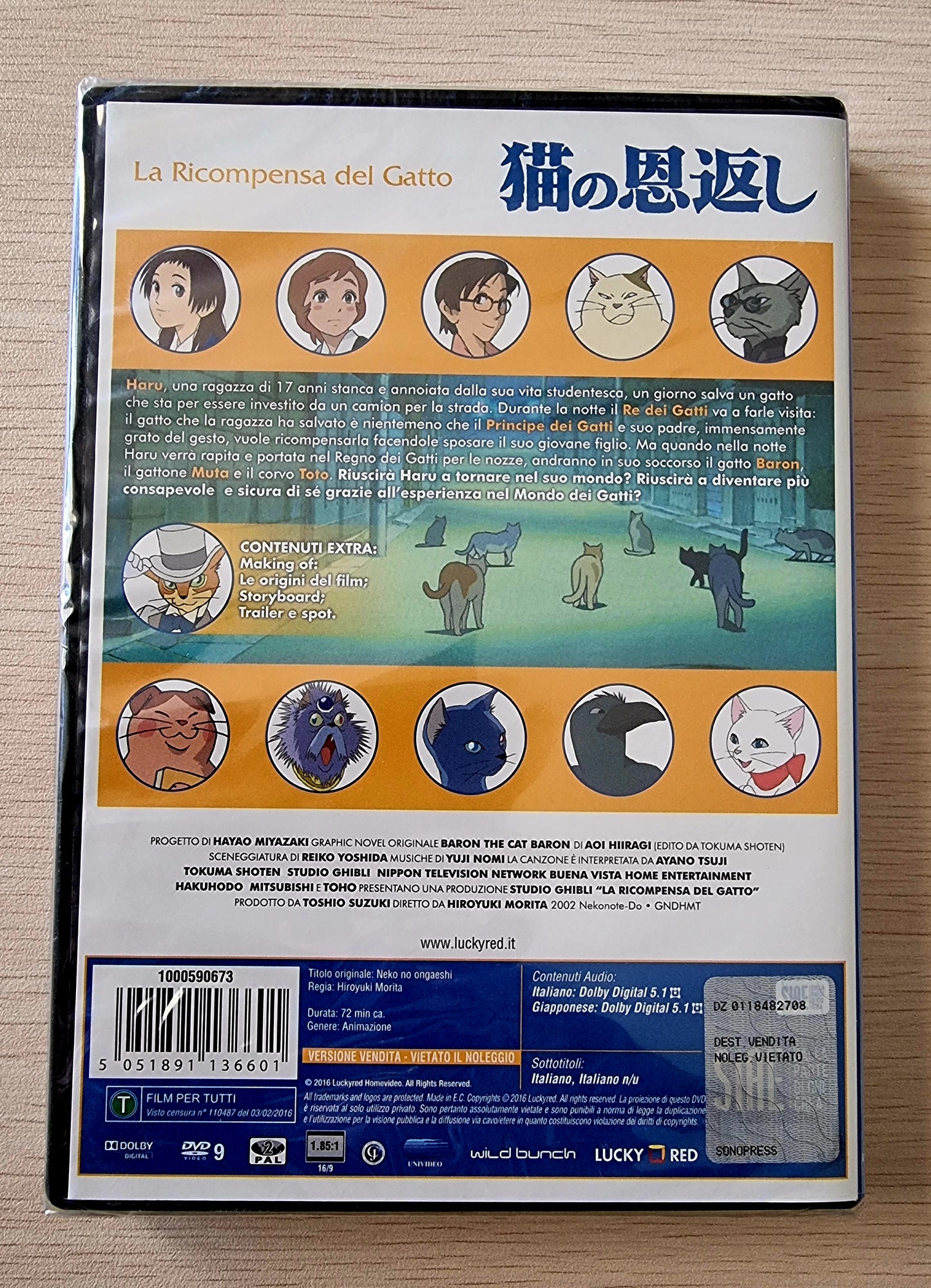 DVD LA RICOMPENSA DEL GATTO
