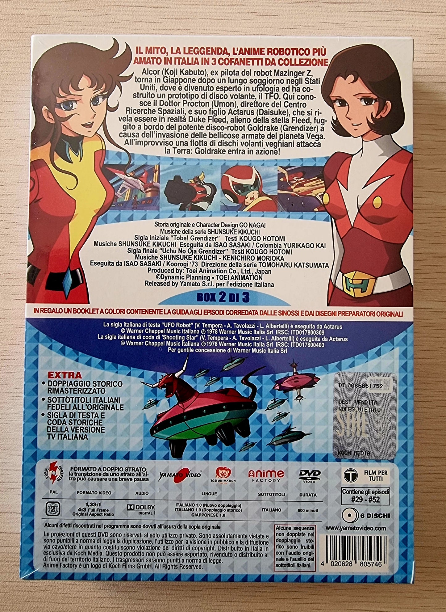 DVD BOX UFO ROBOT GOLDRAKE ST.2/3
