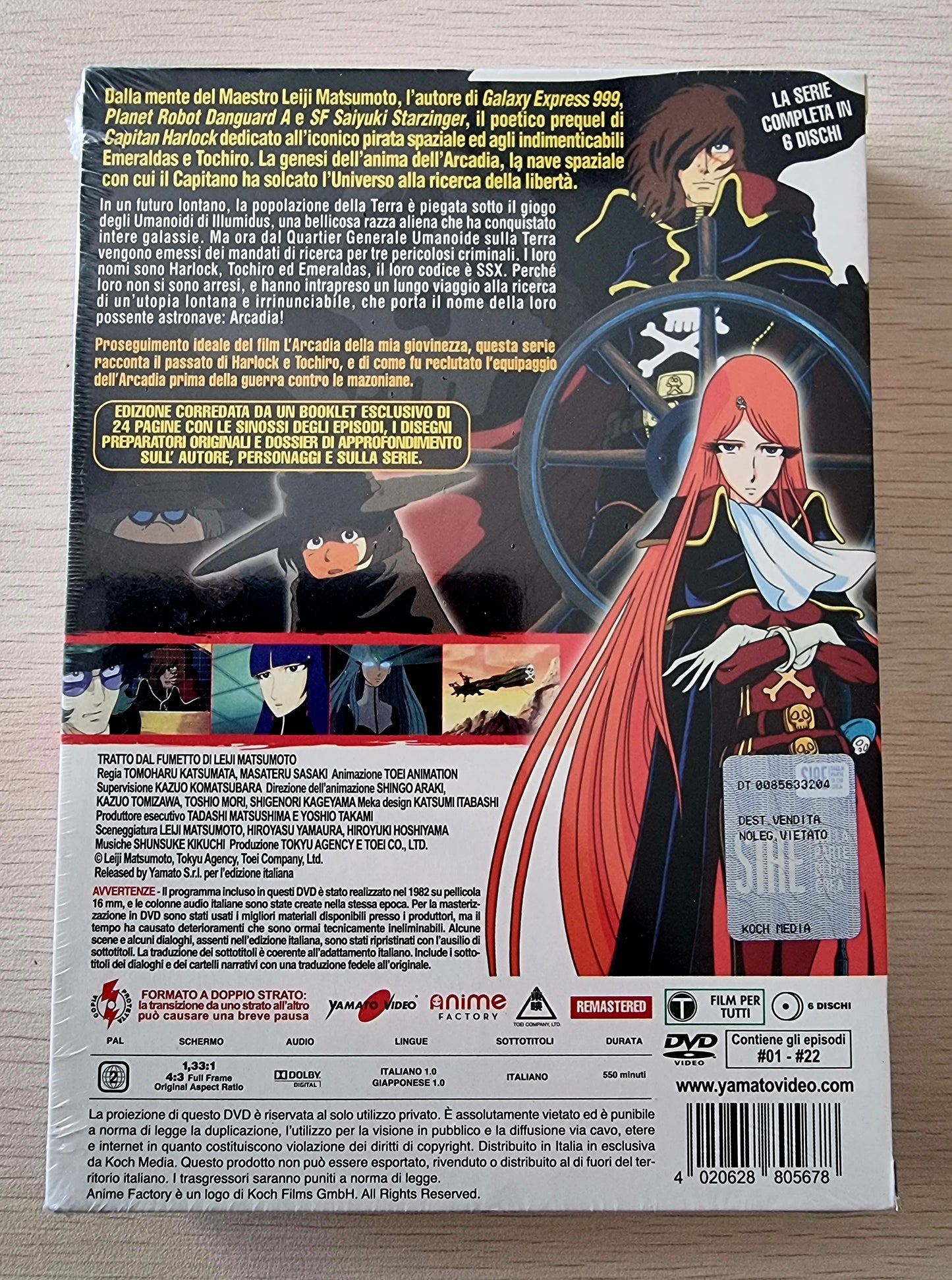 DVD BOX CAPITAN HARLOCK SSX