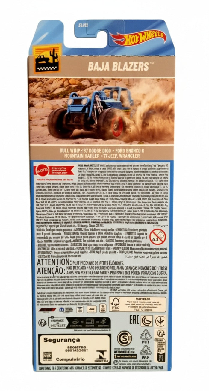 2- HOT WHEELS 5 VEICOLI ASSORTITI (BAJA BLAZERS)