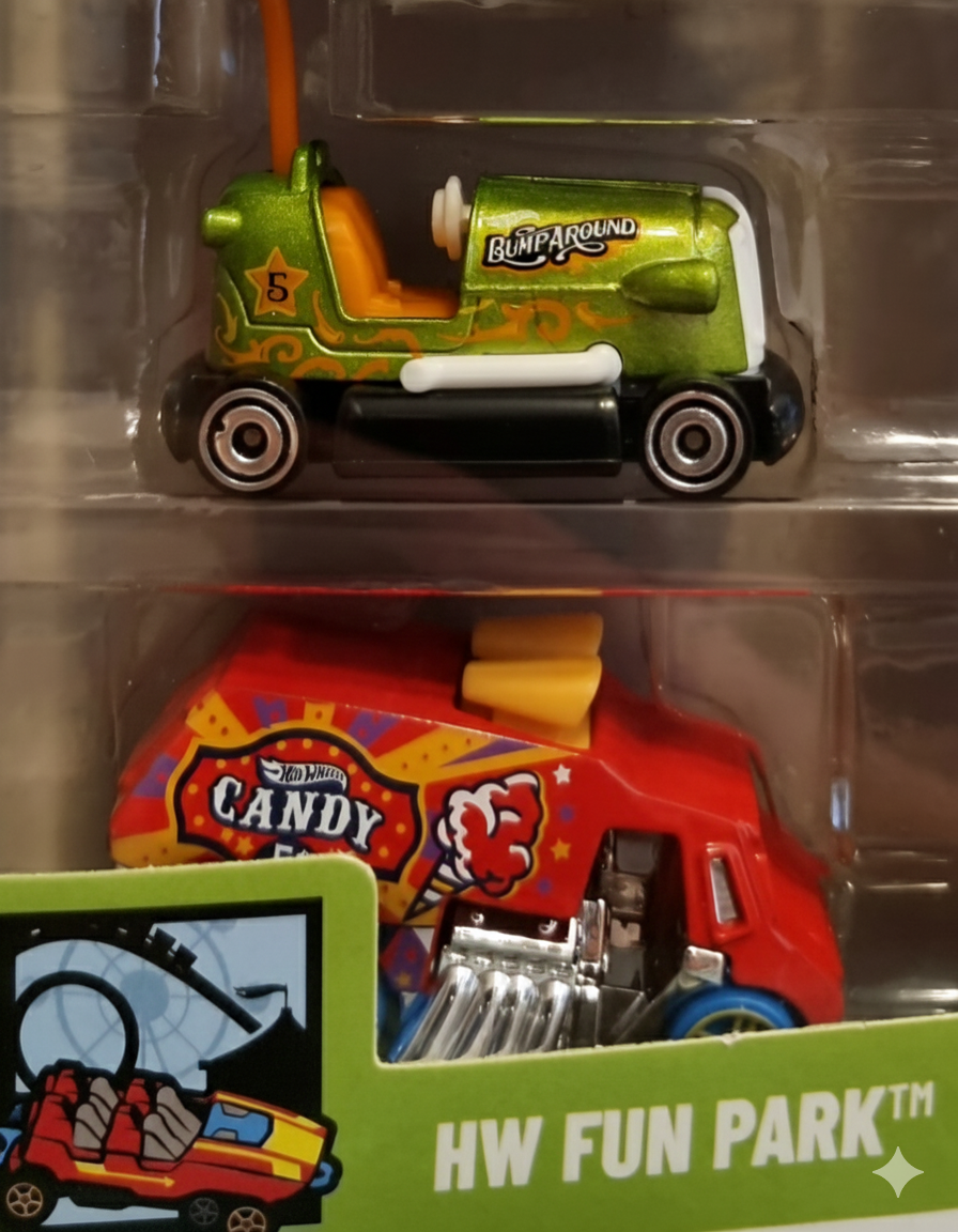 4- HOT WHEELS 5 VEICOLI ASSORTITI (HW FUN PARK)