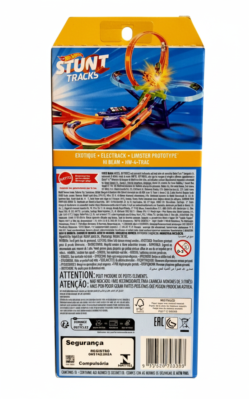 5- HOT WHEELS 5 VEICOLI ASSORTITI (STUNT TRACKS)