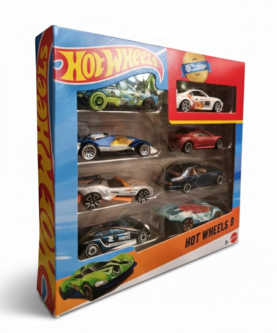 7- HOT WHEELS 8 VEICOLI ASSORTITI (MISTA)