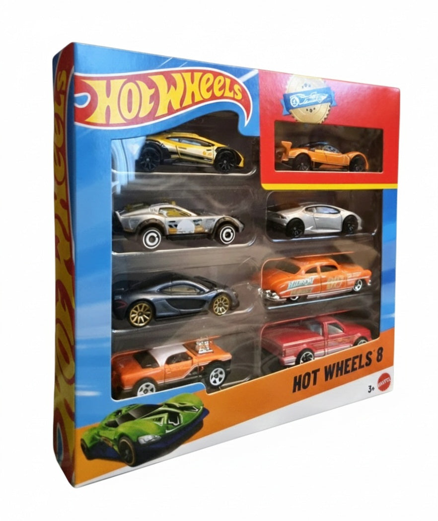 9- HOT WHEELS 8 VEICOLI ASSORTITI (MISTA)