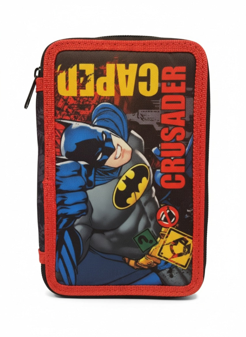 ASTUCCIO MULTISCOMPARTO BATMAN CRUSADER (3 ZIP)