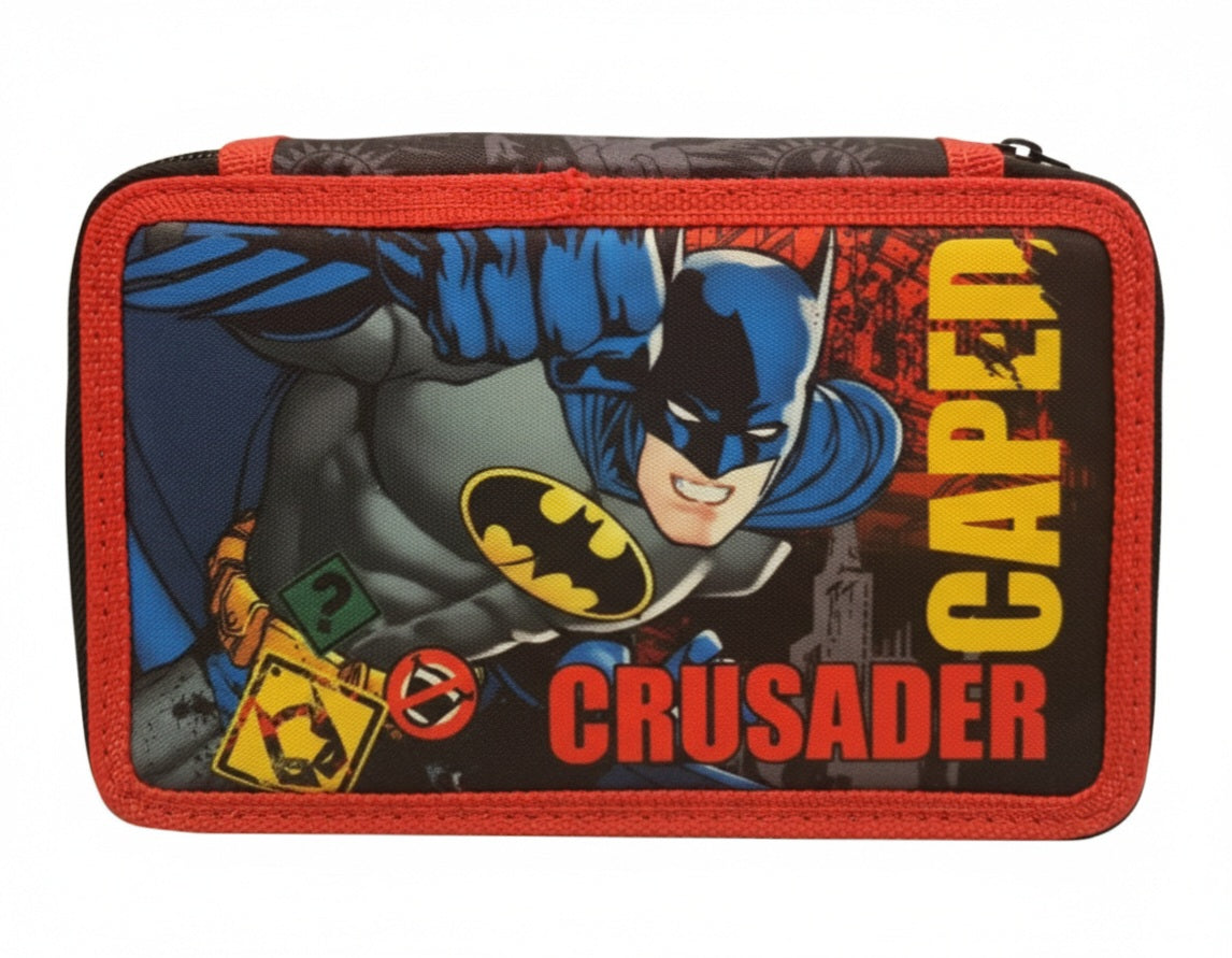 ASTUCCIO MULTISCOMPARTO BATMAN CRUSADER (3 ZIP)