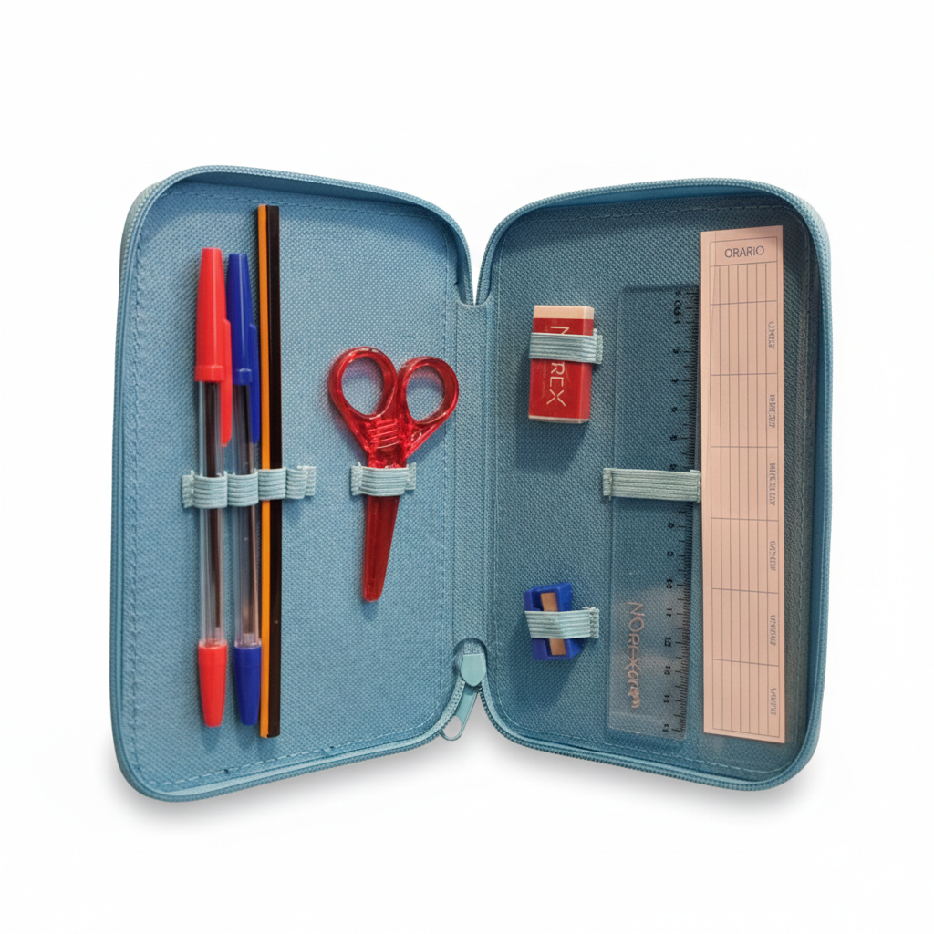 ASTUCCIO MULTISCOMPARTO STICHT (BLUE, 3 ZIP)