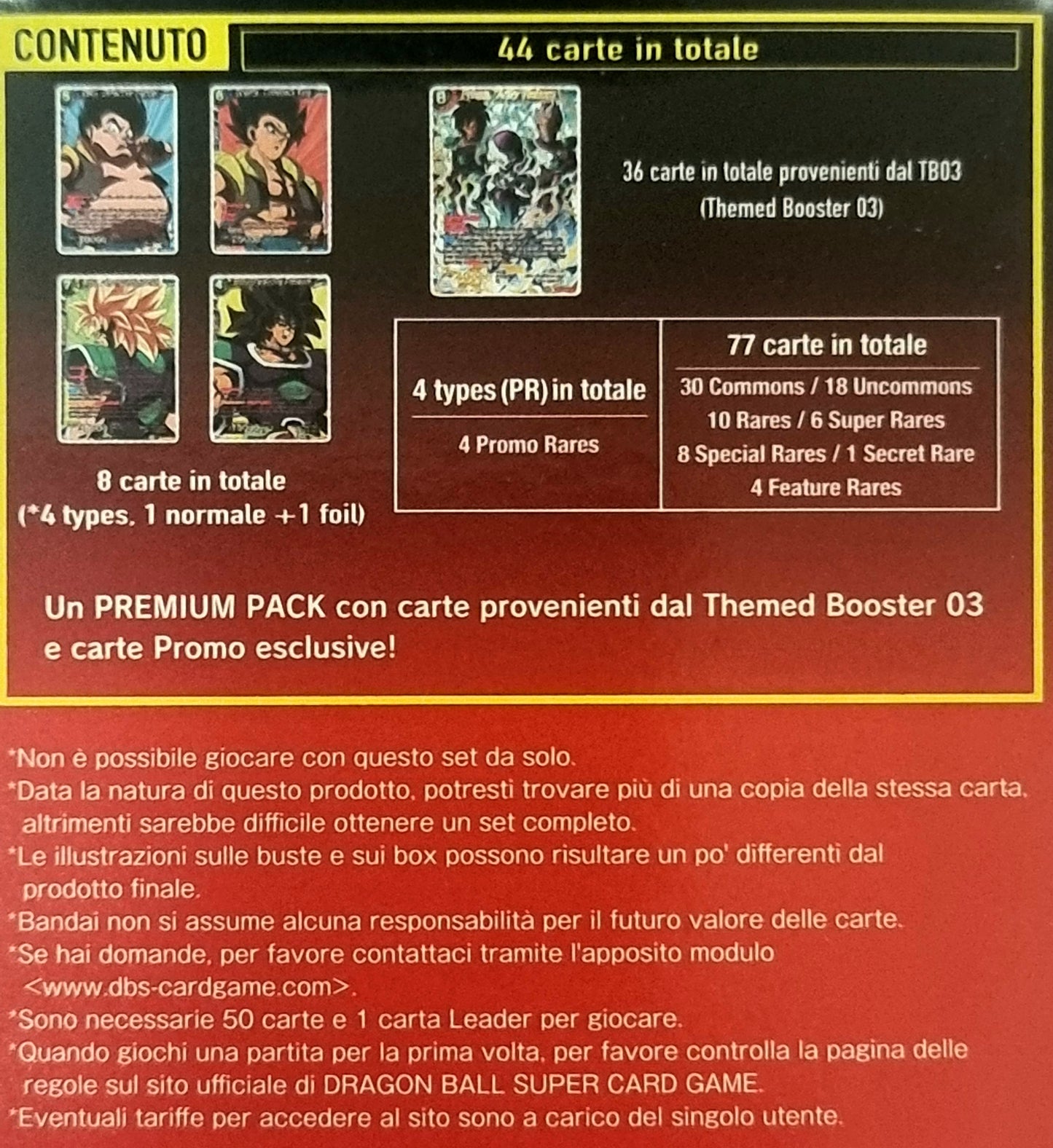 Dragon Ball Super Card Game - Clash Of Fates Premium Pack - Italiano