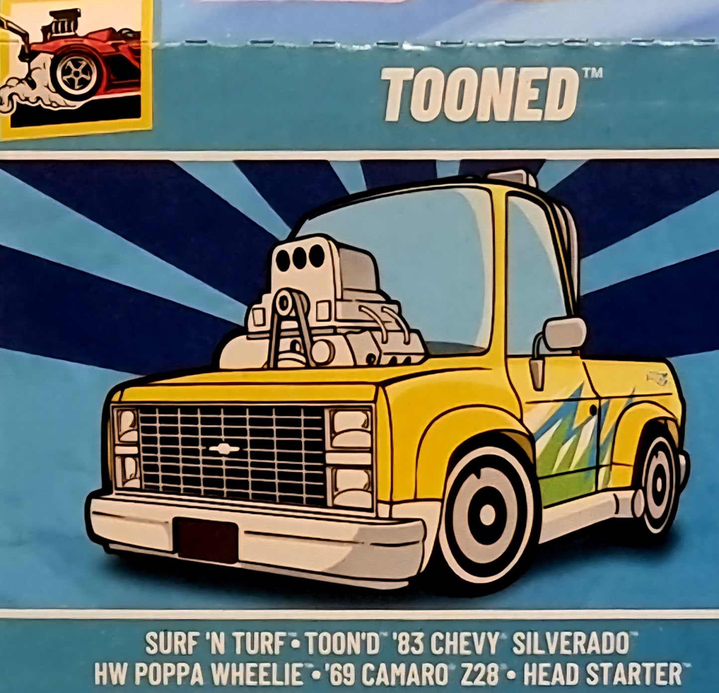 1- HOT WHEELS  PACK 5 VEICOLI ASSORTITI (TOONED)