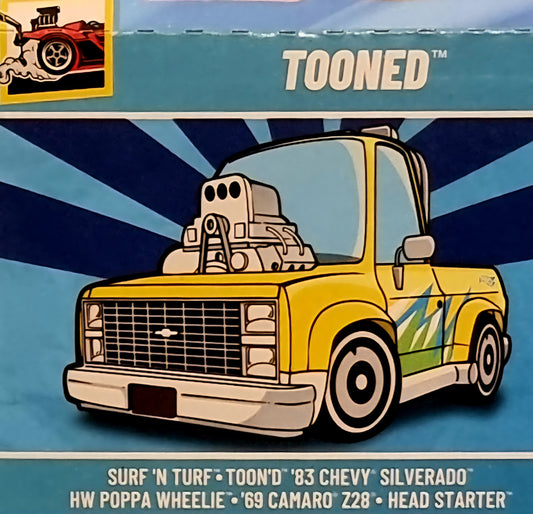 1- HOT WHEELS  PACK 5 VEICOLI ASSORTITI (TOONED)