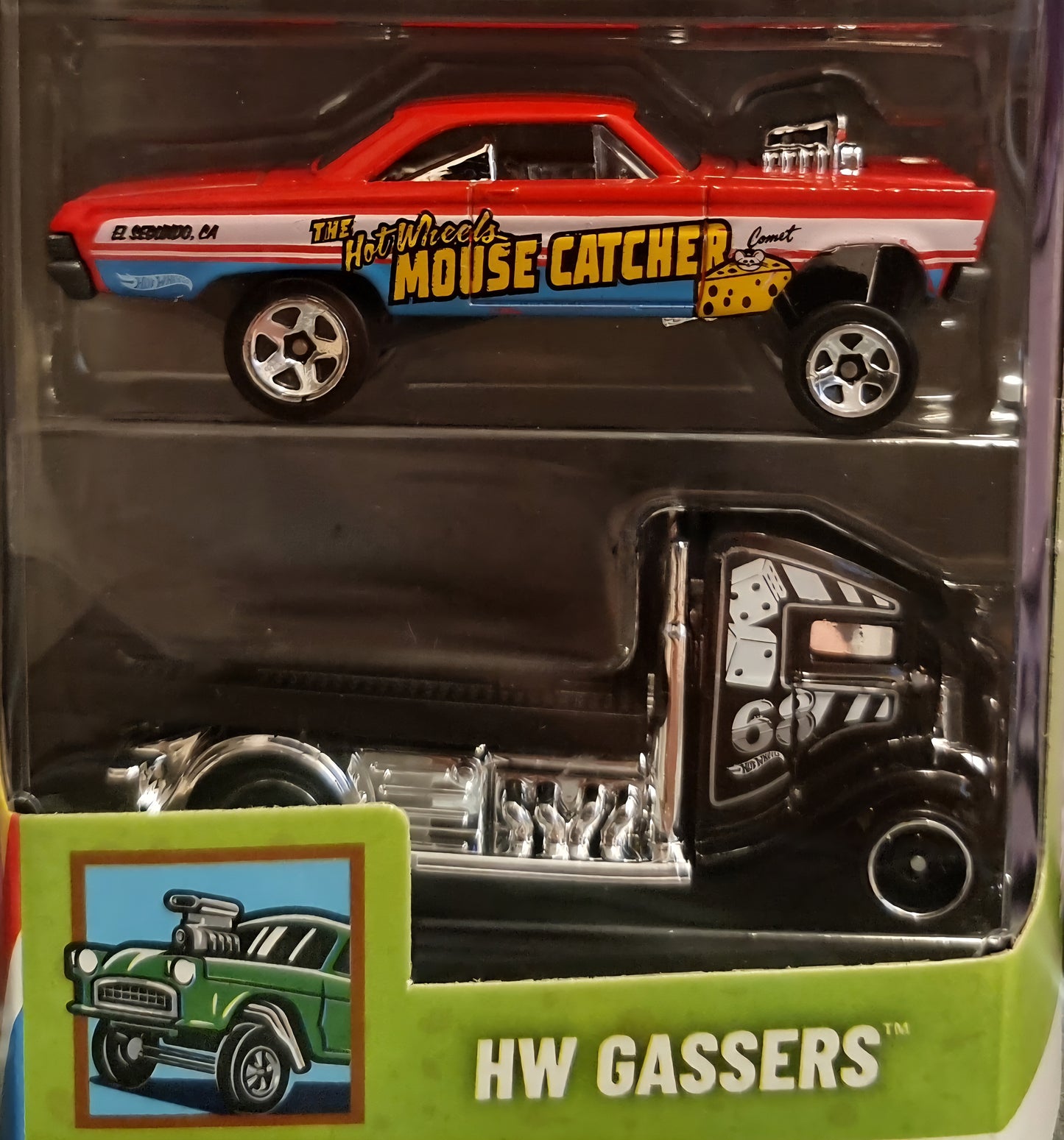 3- HOT WHEELS 5 VEICOLI ASSORTITI (HW GASSERS)