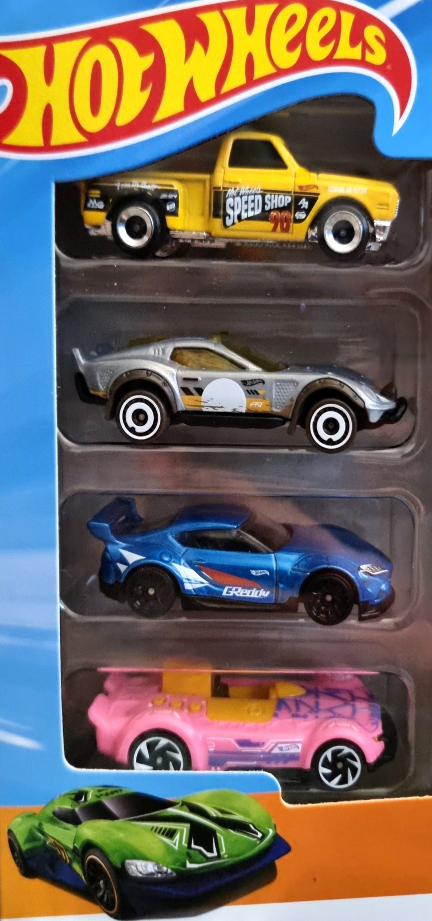 8- HOT WHEELS 8 VEICOLI ASSORTITI (MISTA)